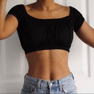 Black Crop Top